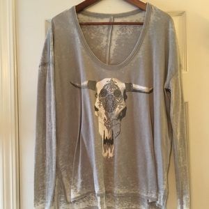 CHASER Brand oversized skull tee